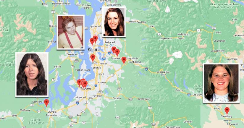 Ted Bundy Seattle locations - Take your own tour.