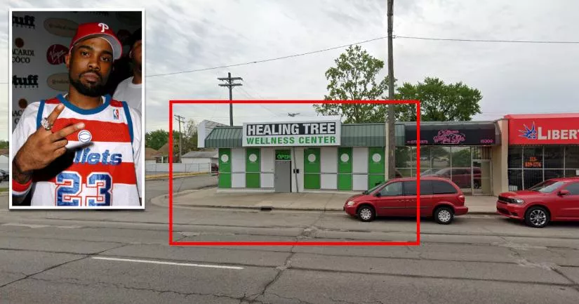 The club where Proof was shot dead - Crime scene location.