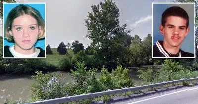 The site where Erin Foster and Jeremy Bechtel crashed The site where Erin Foster and Jeremy Bechtel crashed