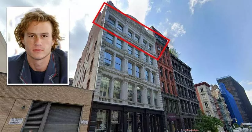 Heath Ledger's apartment location.