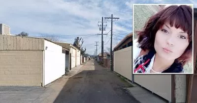 The alley where Candice Welch's body was found The alley where Candice Welch's body was found