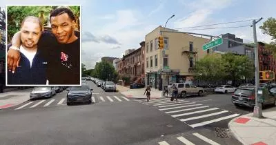 The location where Darryl Baum was shot dead The location where Darryl Baum was shot dead