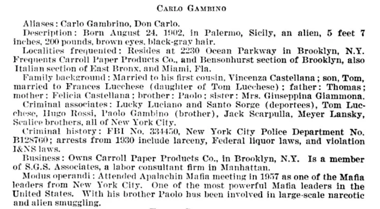 His address was listed in a congressional report Address