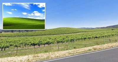 The location where the "Bliss" wallpaper for Windows XP was taken