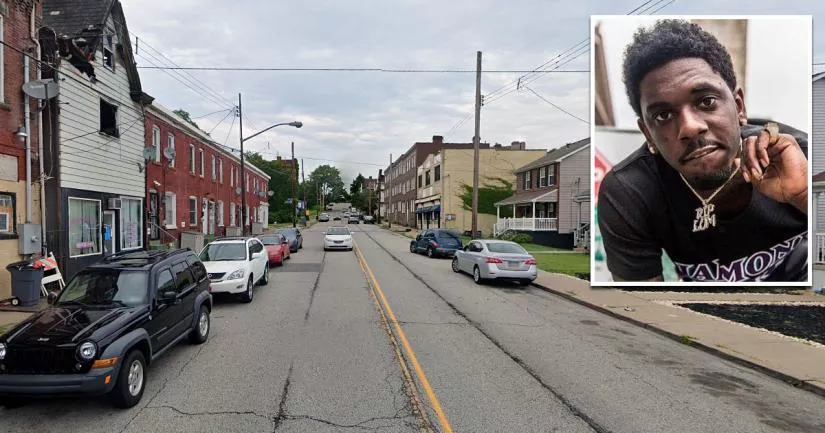 The street where Jimmy Wopo was shot dead