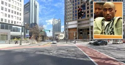 The location where Tupac Shakur shot two police officers The location where Tupac Shakur shot two police officers