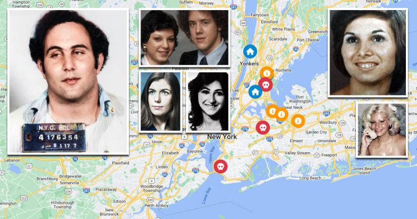 David Berkowitz Locations and Map - Take your own tour