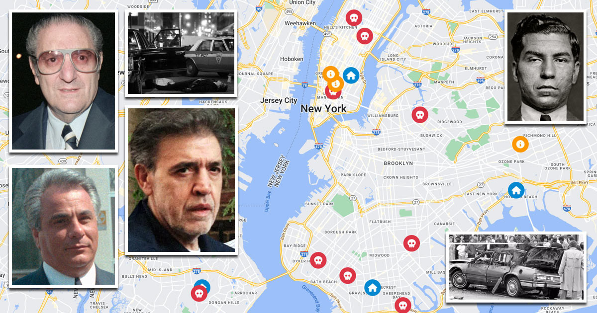 New York Mafia Locations and Map Take your own tour