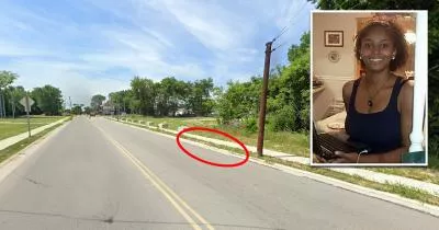 The location where Phoenix Coldon's car was abandoned The location where Phoenix Coldon's car was abandoned