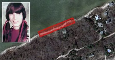 The beach where Karen Vergata was found The beach where Karen Vergata was found