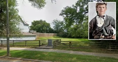 The location where Jesse James was killed The location where Jesse James was killed