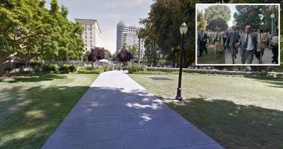The location where Lynette Fromme tried to assassinate Gerald Ford The location where Lynette Fromme tried to assassinate Gerald Ford