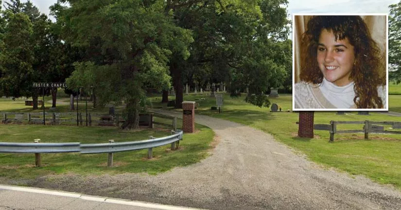 The cemetery where Jessica Keen was murdered