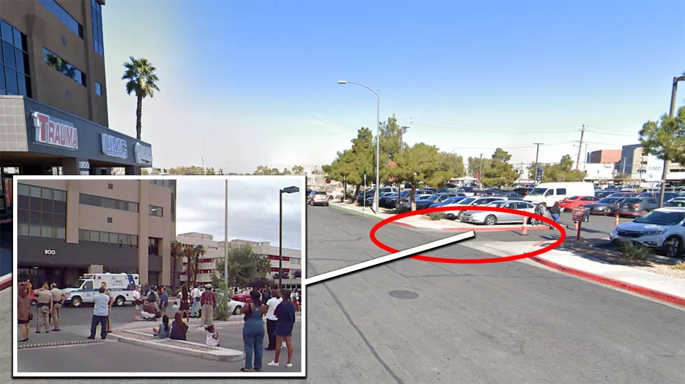 Fans standing outside UMC Hospital