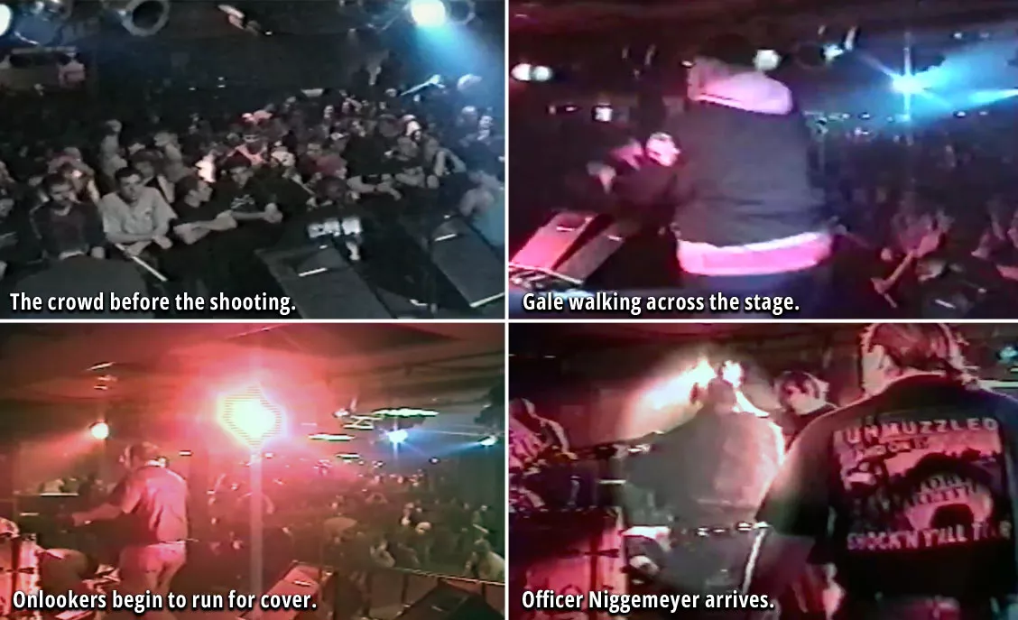 Stills from the video footage.